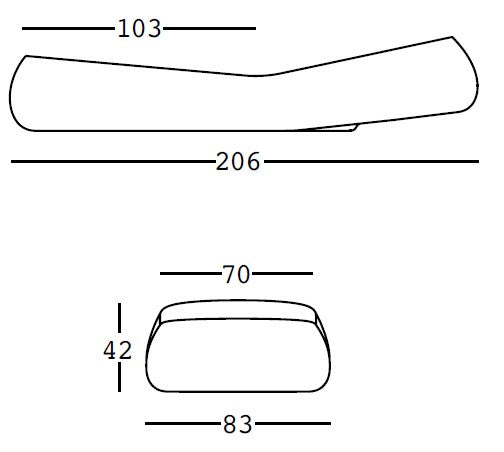 Moderné ležadlo Gumball