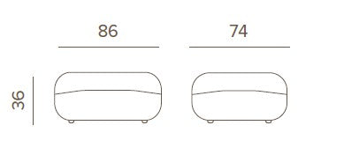 Grattoni Cosy modulárna – vonkajšia súprava na terasu