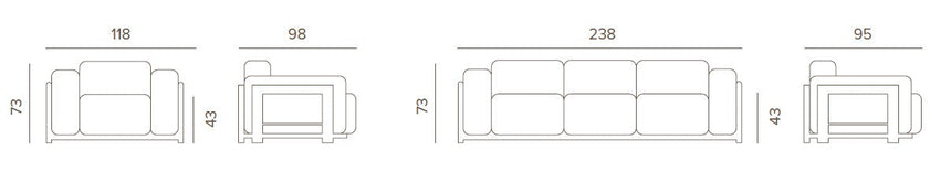 Grattoni Rule alu. – vonkajšia súprava na terasu
