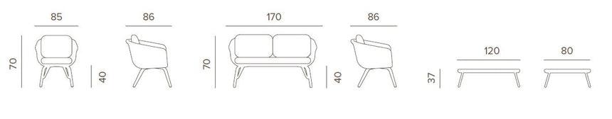 Grattoni Melrose I. – vonkajšia súprava na terasu