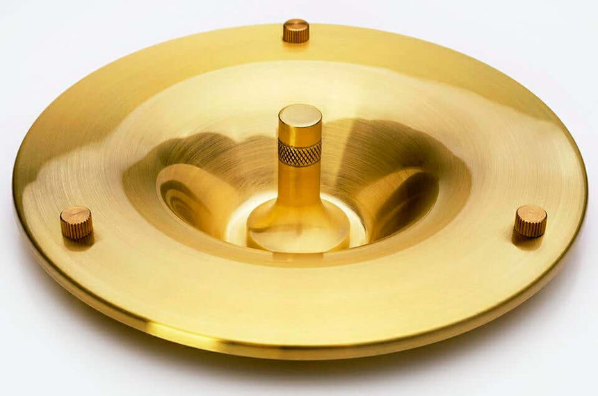 Stolová lampa Arte biela a zlatá – hliník, sklo