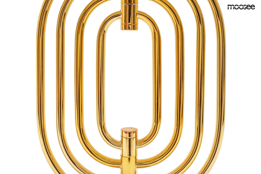 23. Stolová lampa Bottega zlatá / biela