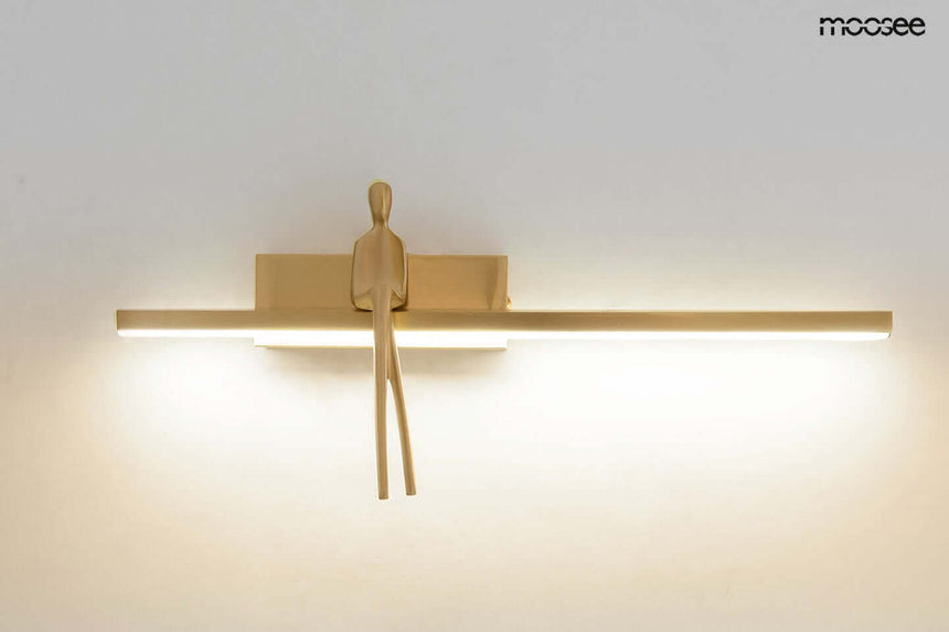 Nástenná lampa pre chlapca zlatá