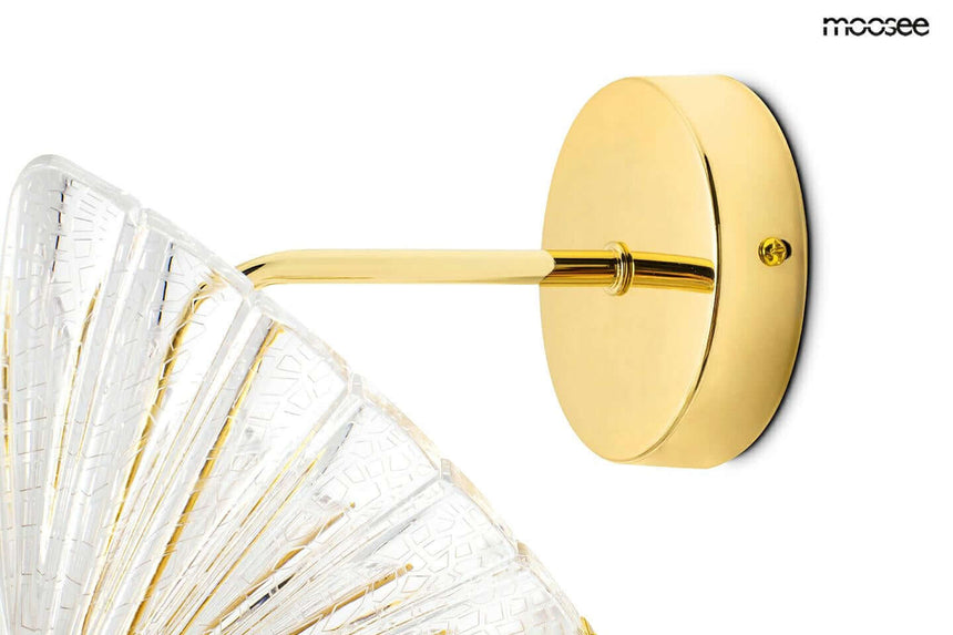 Nástenná lampa Butterfly S zlatá