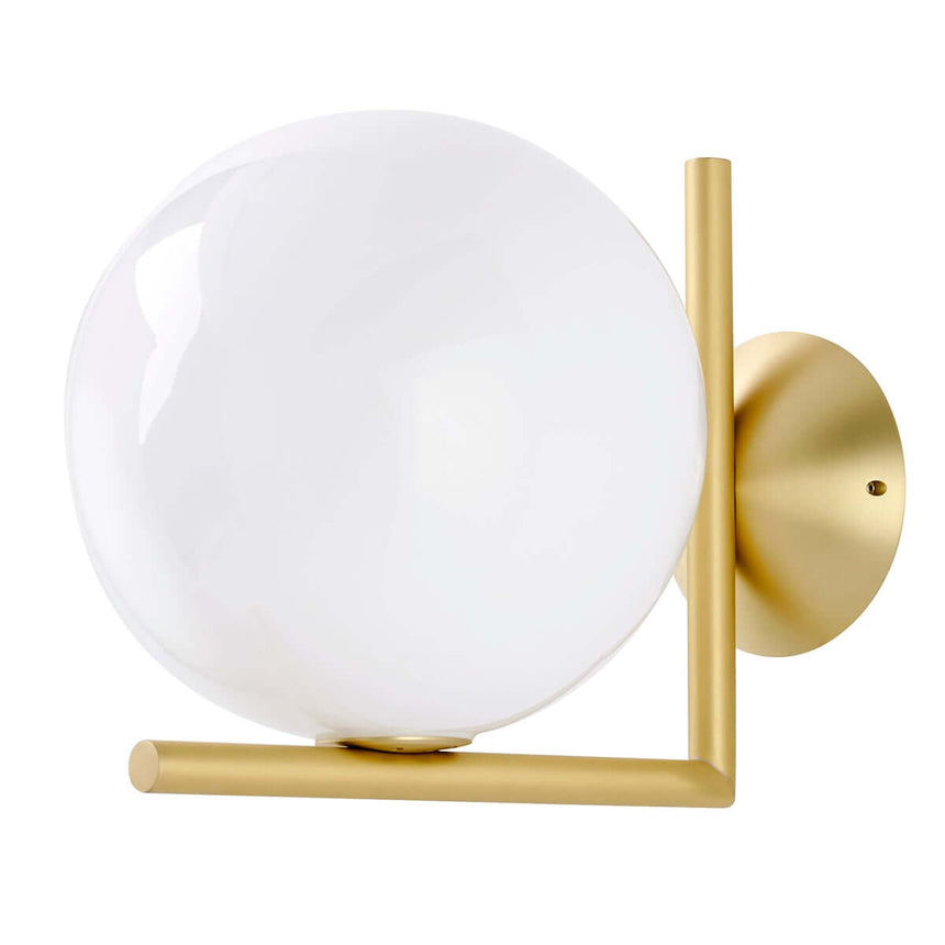 Nástenná lampa Halm 20 – mosadzná