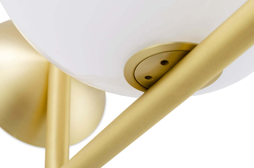 Nástenná lampa Halm 20 – mosadzná