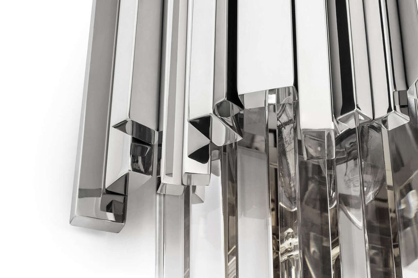 Nástenná lampa Imperial Wall Strieborná – oceľ, krištáľ