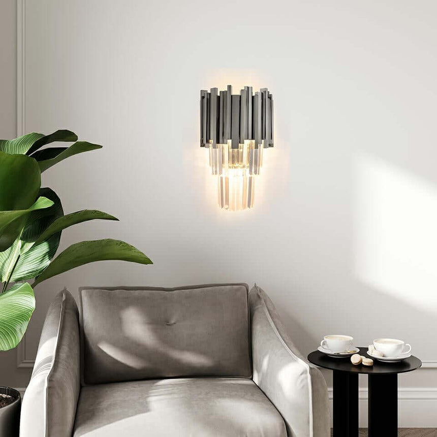 Nástenná lampa Imperial Wall Strieborná – oceľ, krištáľ