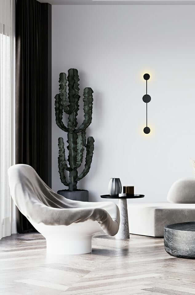 64. Nástenná lampa Shadow 2 Close čierna