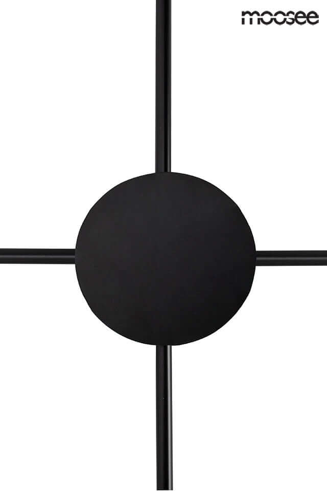 63. Nástenná lampa Shadow 4 Close čierna