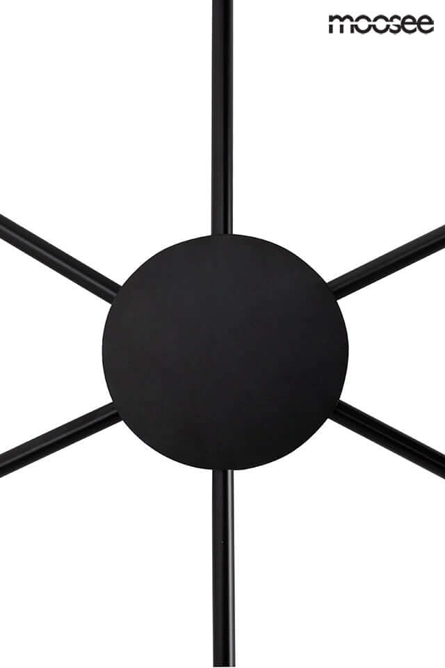 65. Nástenná lampa Shadow 6 Close čierna