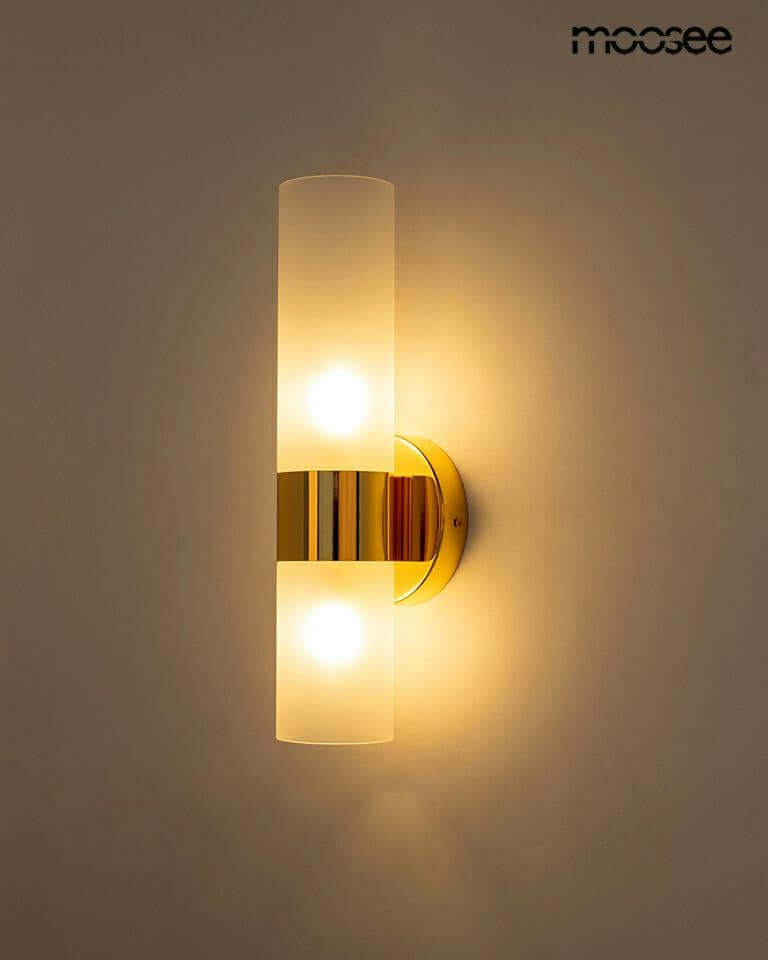 Nástenná lampa Tuburi zlatá