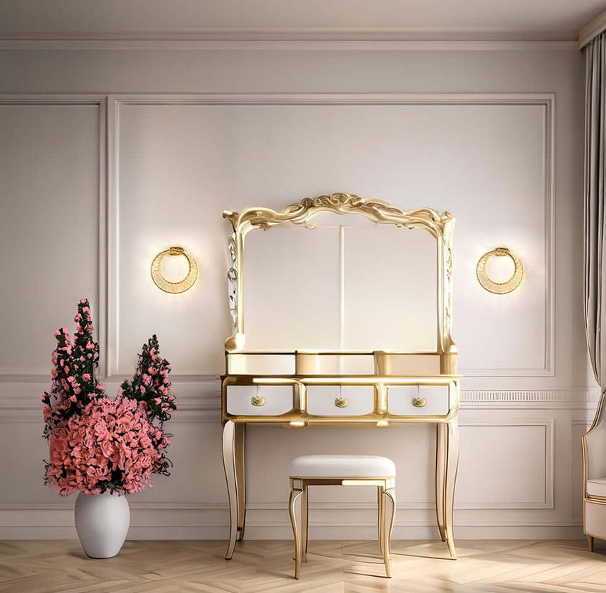 Nástenná lampa Wave zlatá