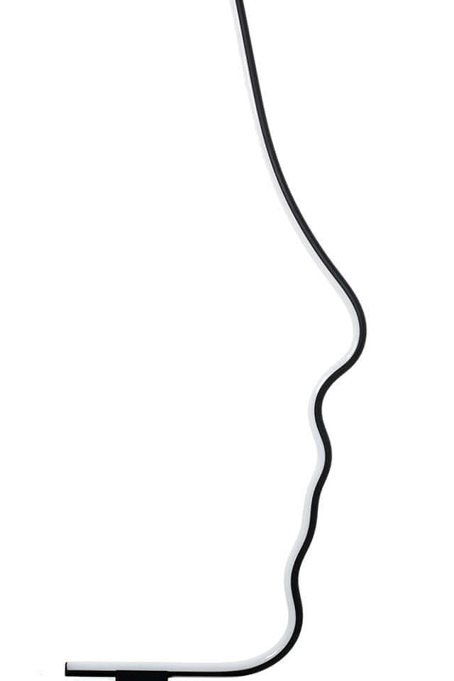 Stojacia lampa Face Floor čierna