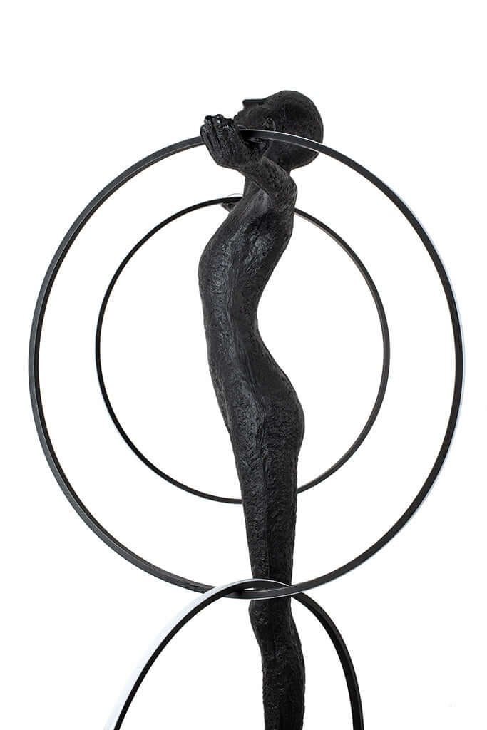 Stojacia lampa Human Circulo – sklolaminát