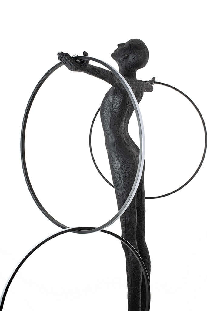 Stojacia lampa Human Circulo – sklolaminát