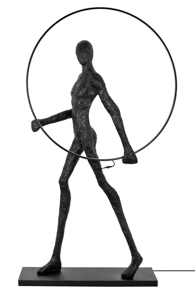 Stojacia lampa Human Round – sklolaminát