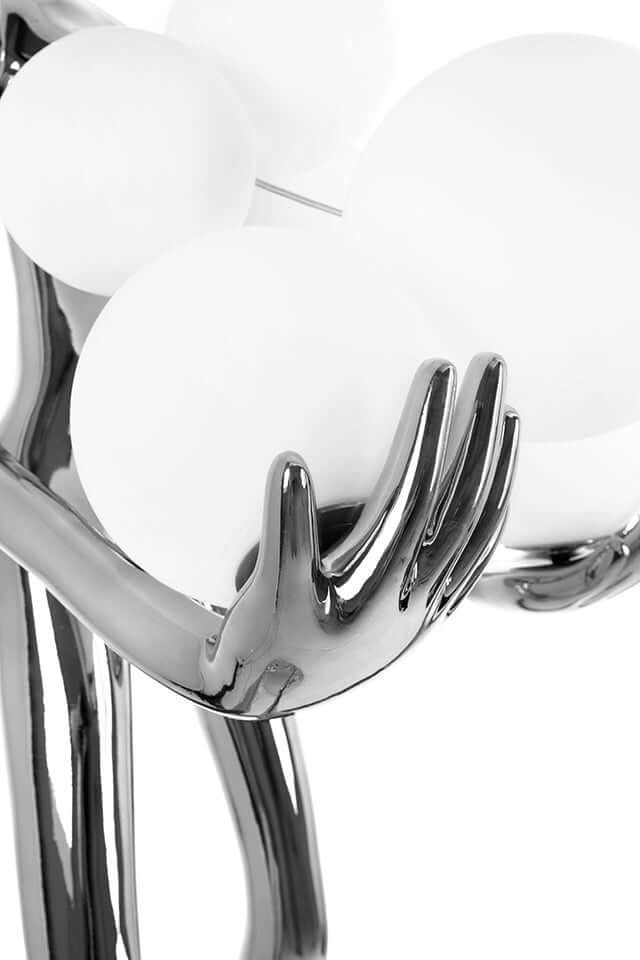 Stojacia lampa Human Silver Premium