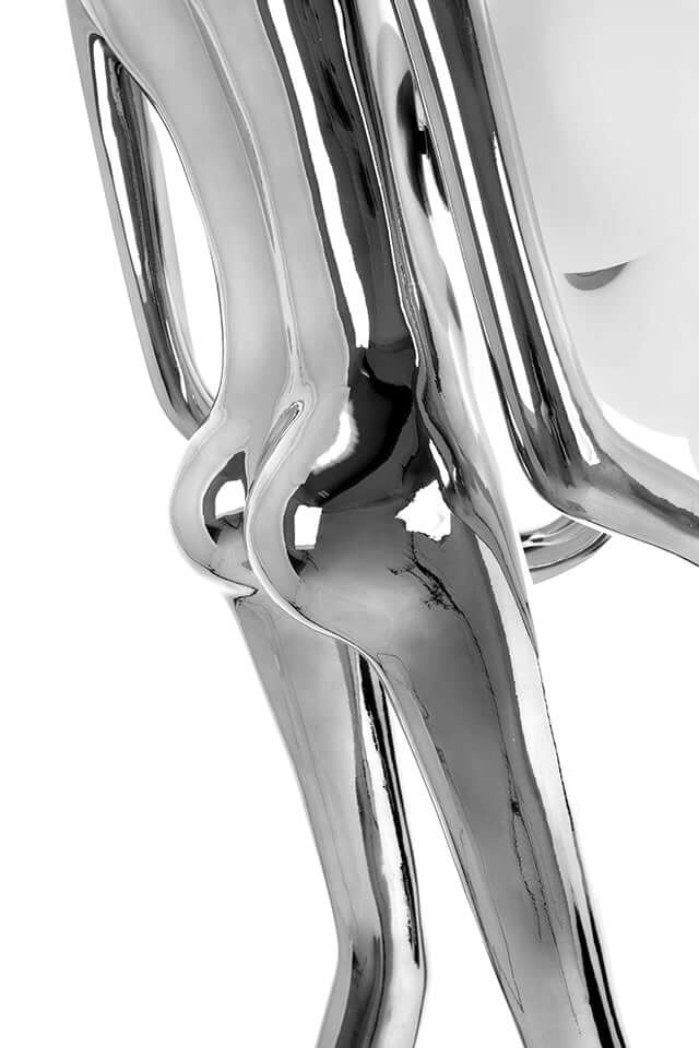 Stojacia lampa Human Silver Premium