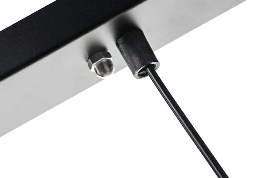 Čierna závesná lampa Flusso Line 4