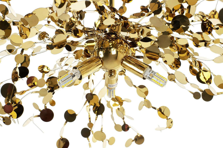 Závesná lampa Monete Single Gold – kov