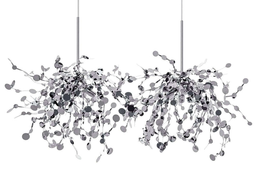 Závesné svietidlo Monete chróm – kov