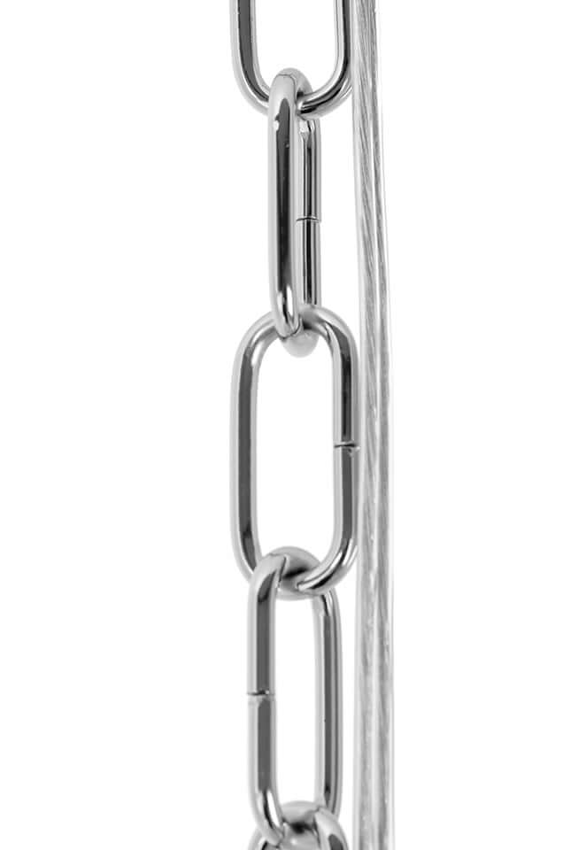 Závesná lampa Murano L chróm – sklo, kov