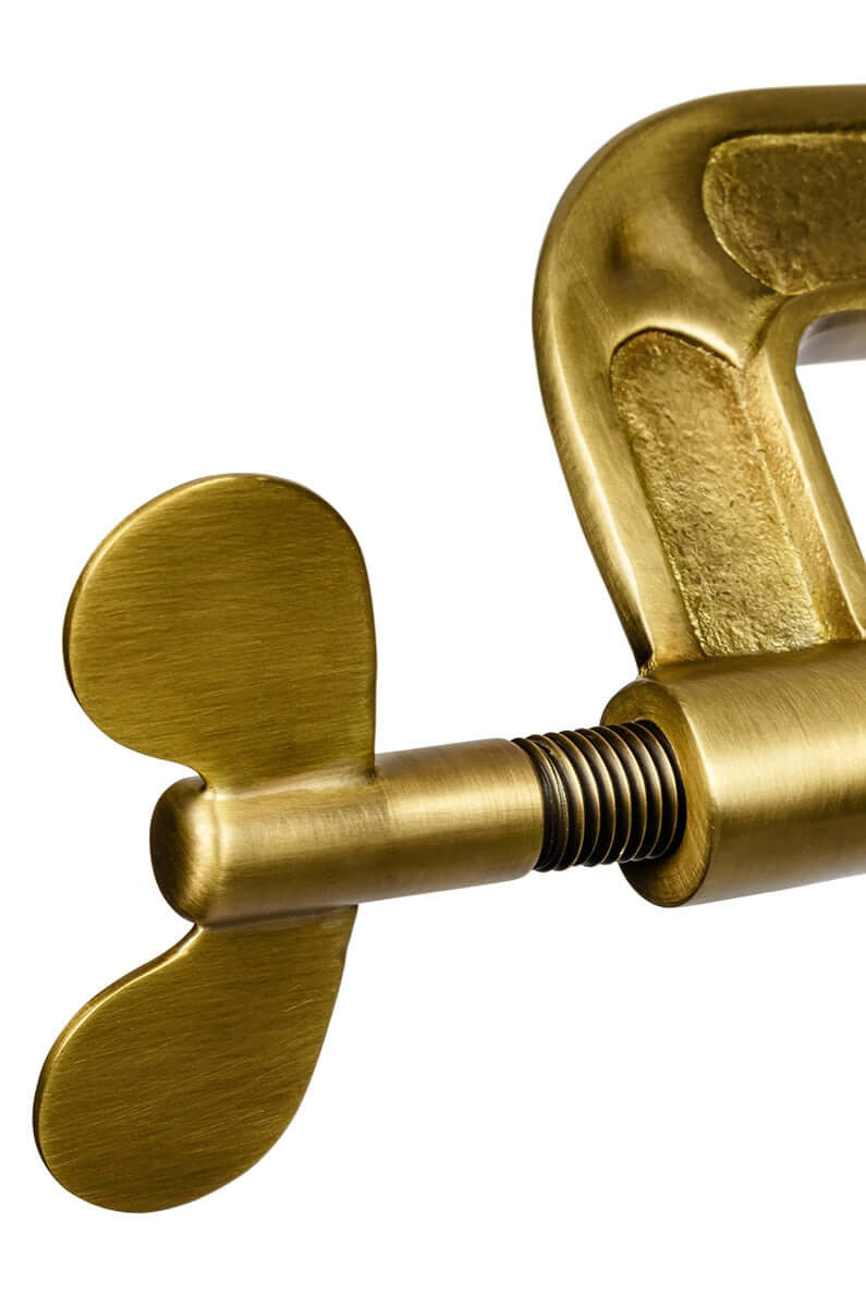 Závesná lampa Vice mosadz – kov, sklo