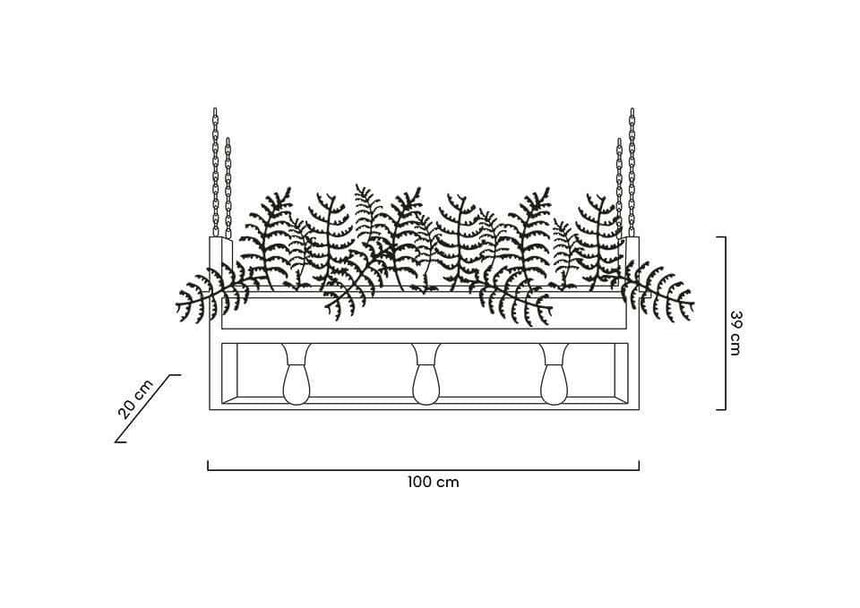 Závesná lampa Semira 100 v priemyselnom štýle / kvetinový štýl