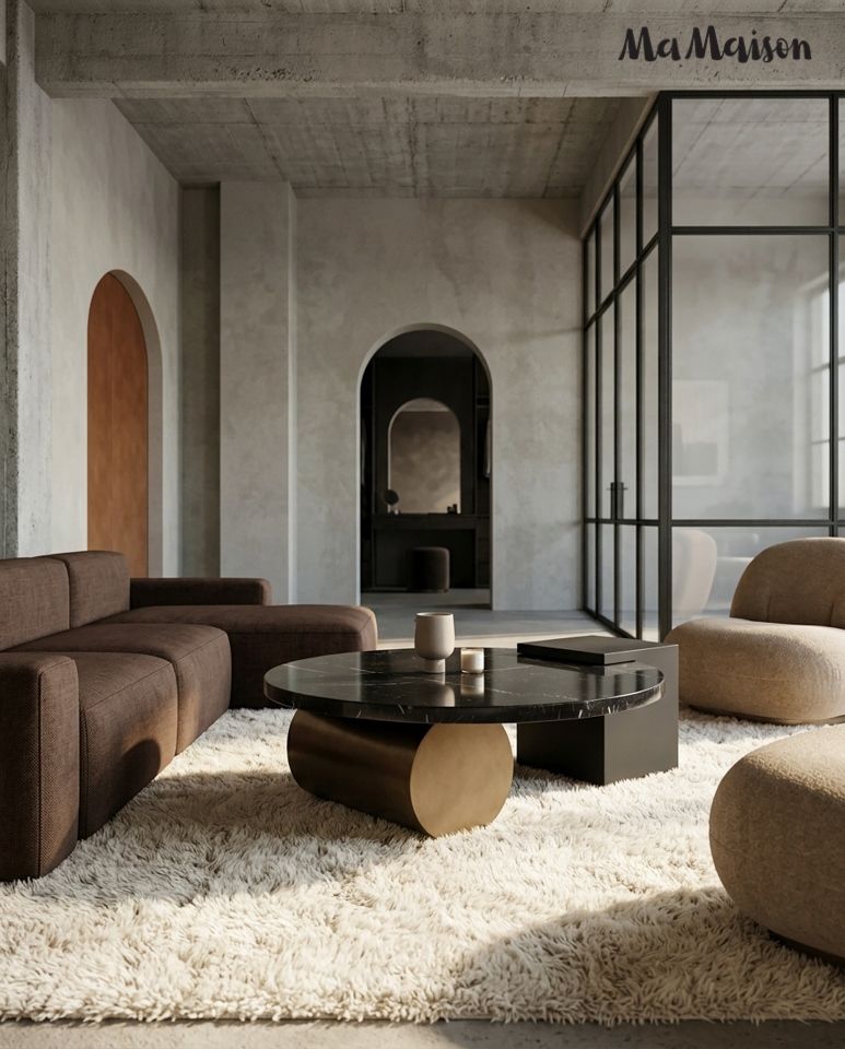 Dante 110 dohányzóasztal fekete–arany – márvány, fém
