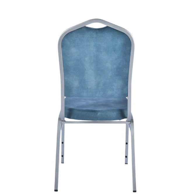 Konferenčná stolička Mark prémiovej kvality – odolná voči škvrnám, čalúnenie v petrolejovo modrej farbe