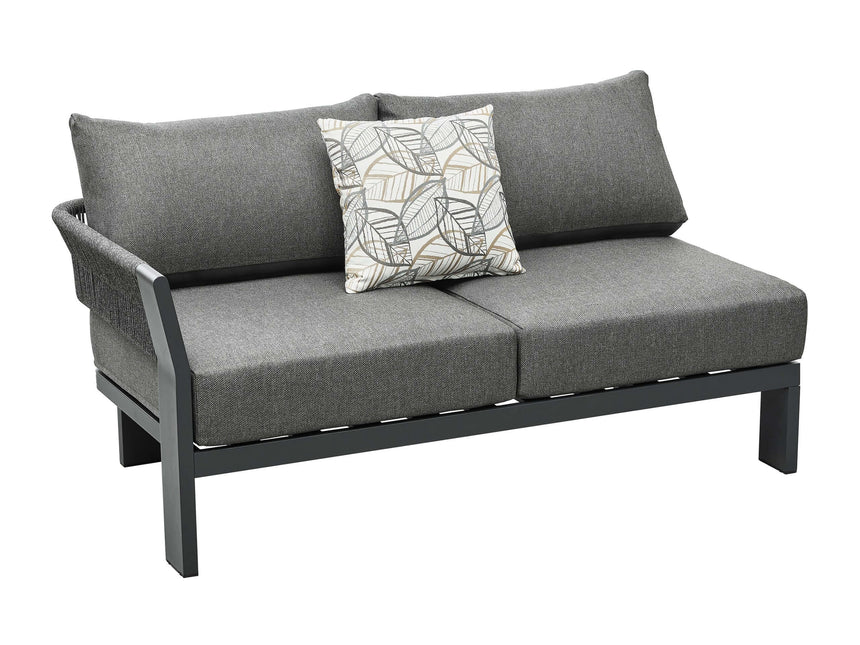 5-miestna záhradná rohová sedacia súprava Higold Borromeo, antracitová