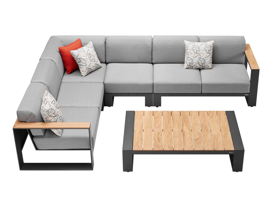 5-miestna záhradná rohová sedacia súprava Higold Cambusa