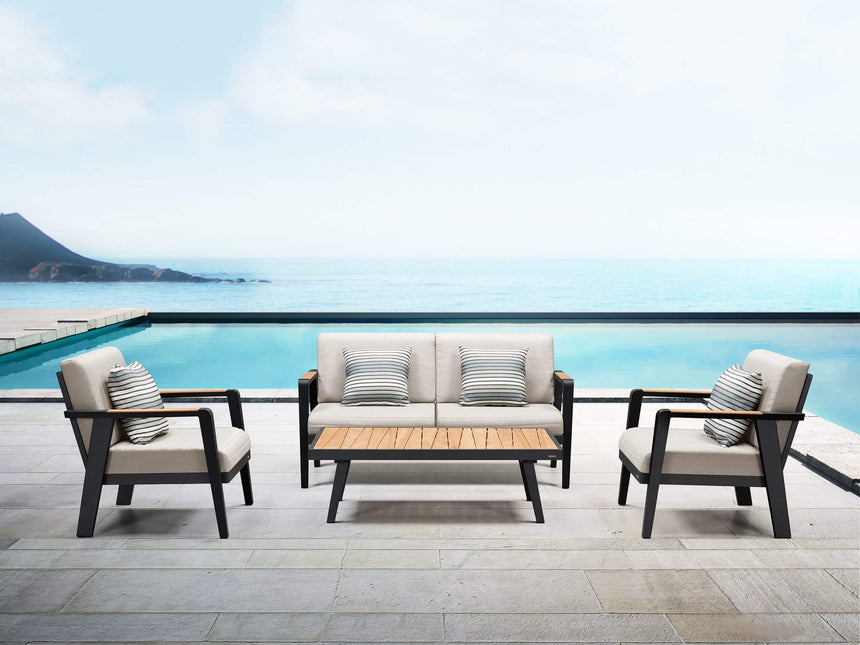 Higold Emoti - 4-miestna záhradná pohovka, čierna