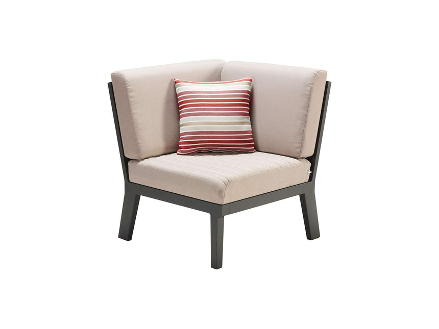 Higold Emoti - 5-miestna rohová sedacia súprava v čiernej farbe