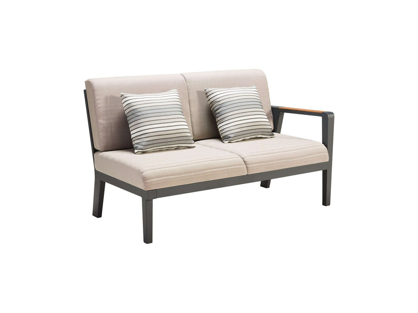 Higold Emoti - 5-miestna rohová sedacia súprava v čiernej farbe