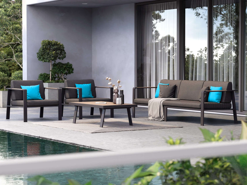 Higold Nofi - 5-miestna záhradná pohovka, čierna