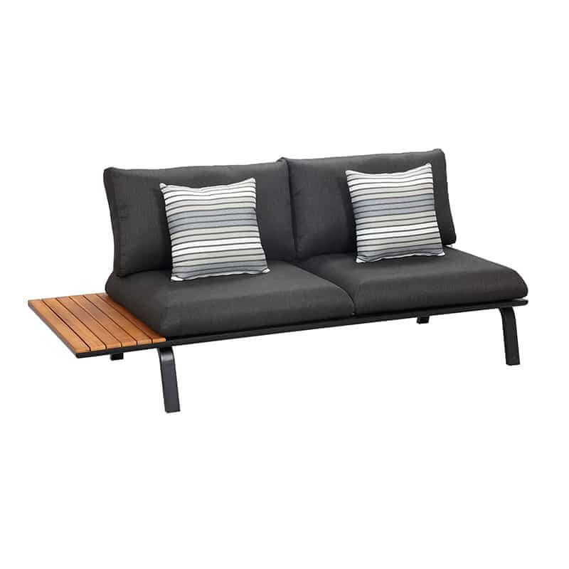 5-miestna záhradná rohová sedacia súprava Higold Punto, antracitová farba