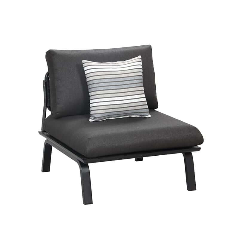 5-miestna záhradná rohová sedacia súprava Higold Punto, antracitová farba