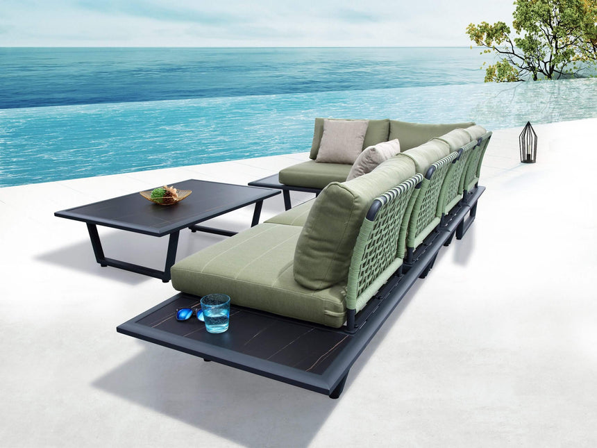 5-miestna záhradná rohová sedacia súprava Higold Sophia