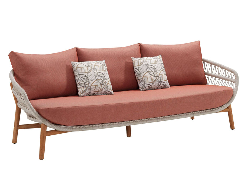 5-miestna záhradná sedacia súprava Higold Vasca, koralová farba