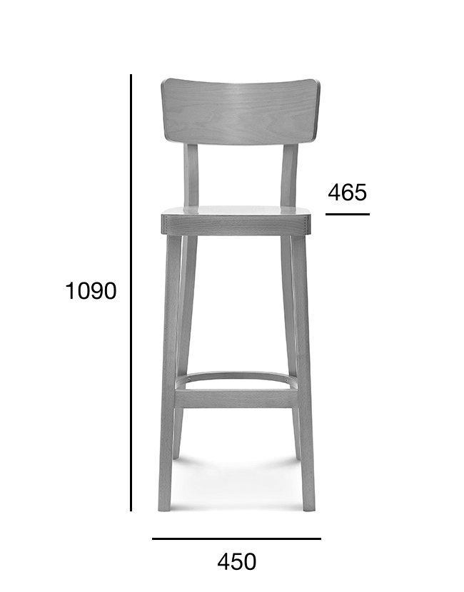 Fameg Solid BST-9449 bárszék bárpult mellett, vendéglátó térben