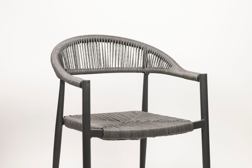 Záhradná stolička Jonah, sivá