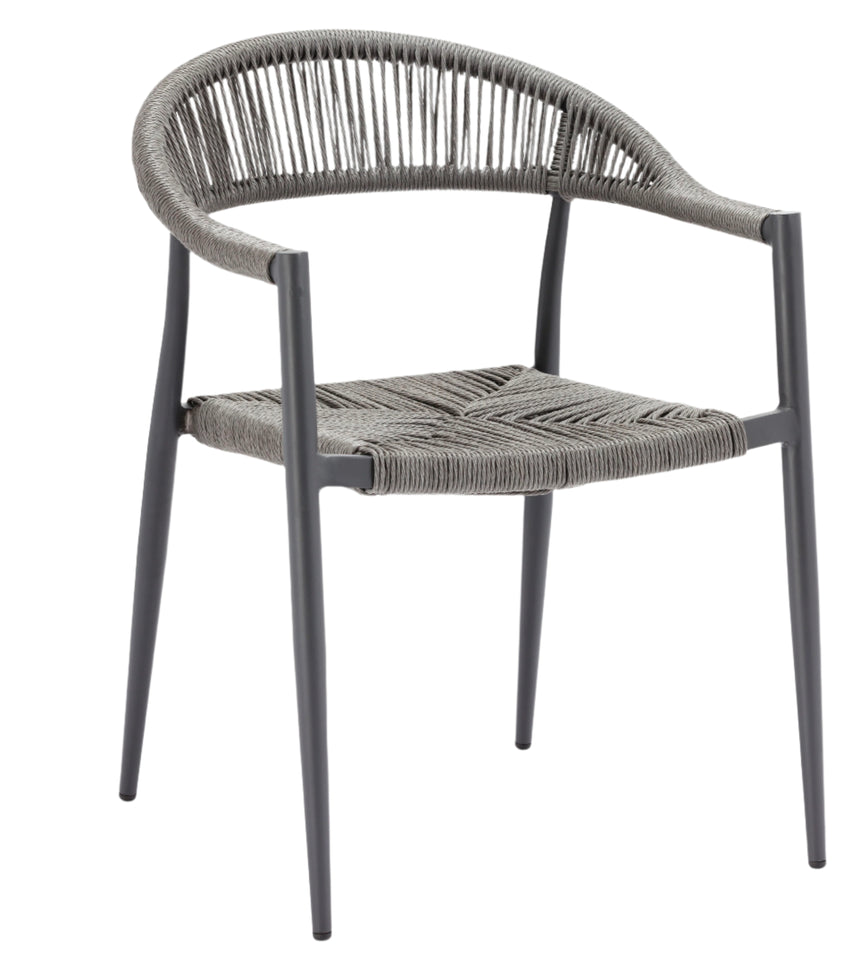 Záhradná stolička Jonah, sivá