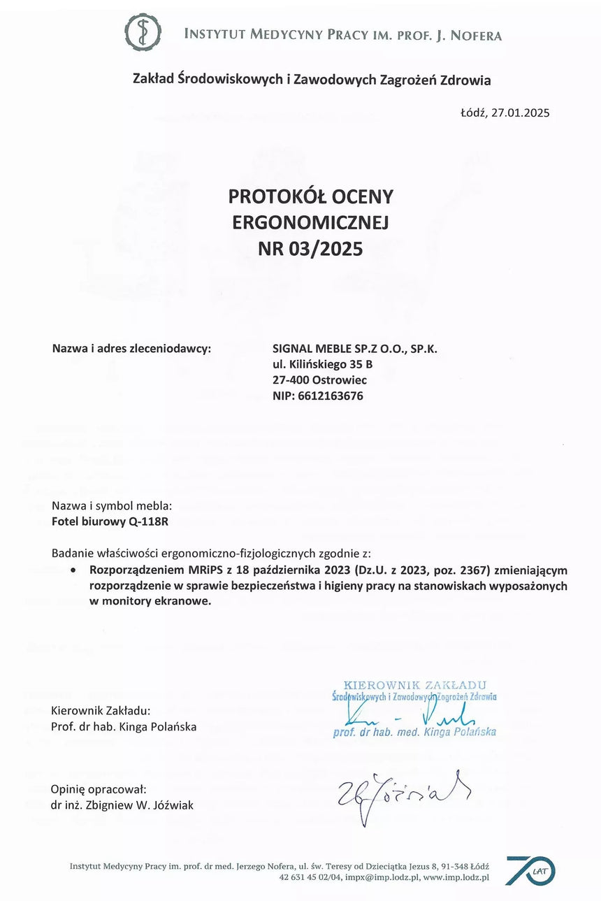 Kancelárska stolička Q-118R I.