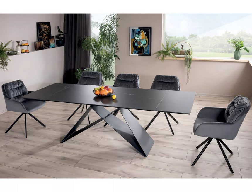 Jedálenský stôl Westin Keramika Sahara Noir