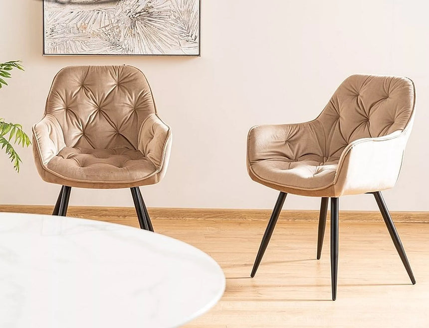 Zamatová stolička z čerešne I.