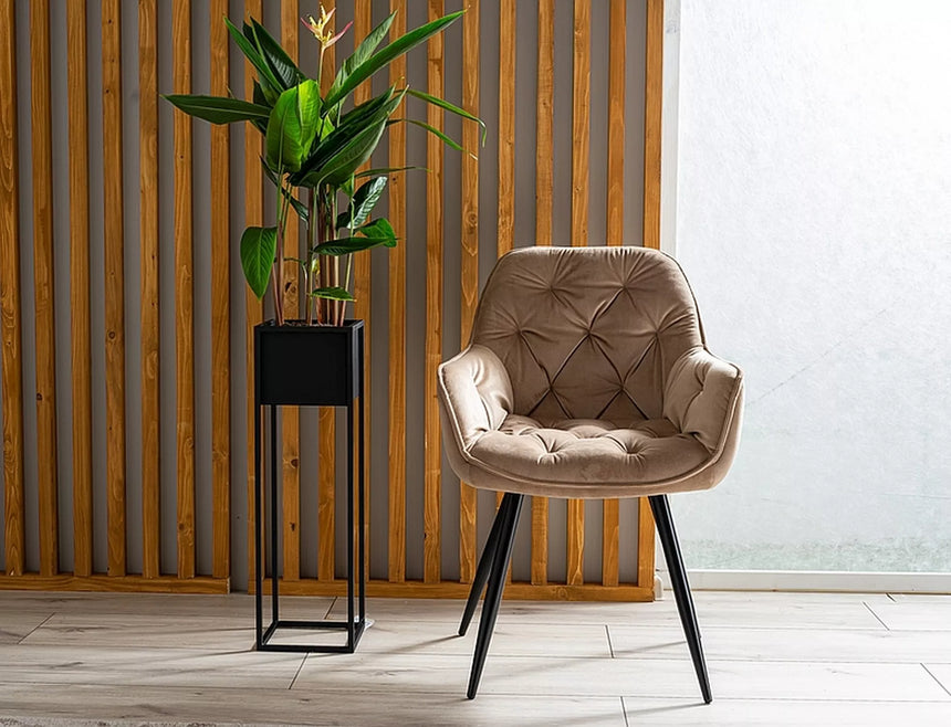 Zamatová stolička z čerešne I.