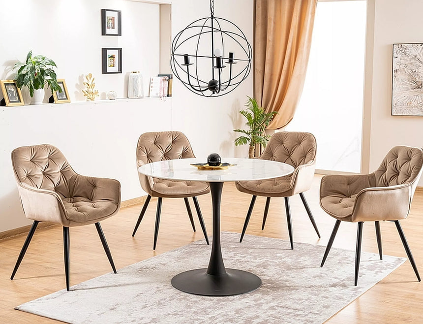 Zamatová stolička z čerešne I.