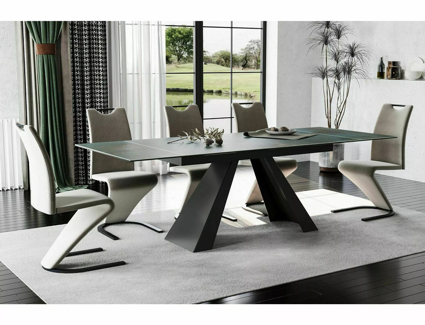 Keramický jedálenský stôl Salvadore Ossido Verde